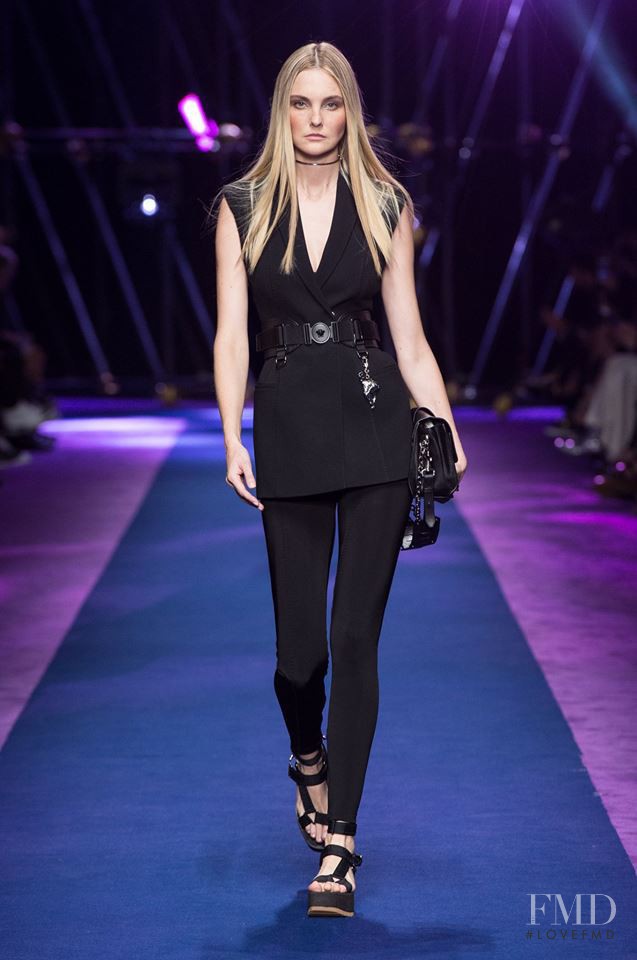 Caroline Trentini featured in  the Versace fashion show for Spring/Summer 2017