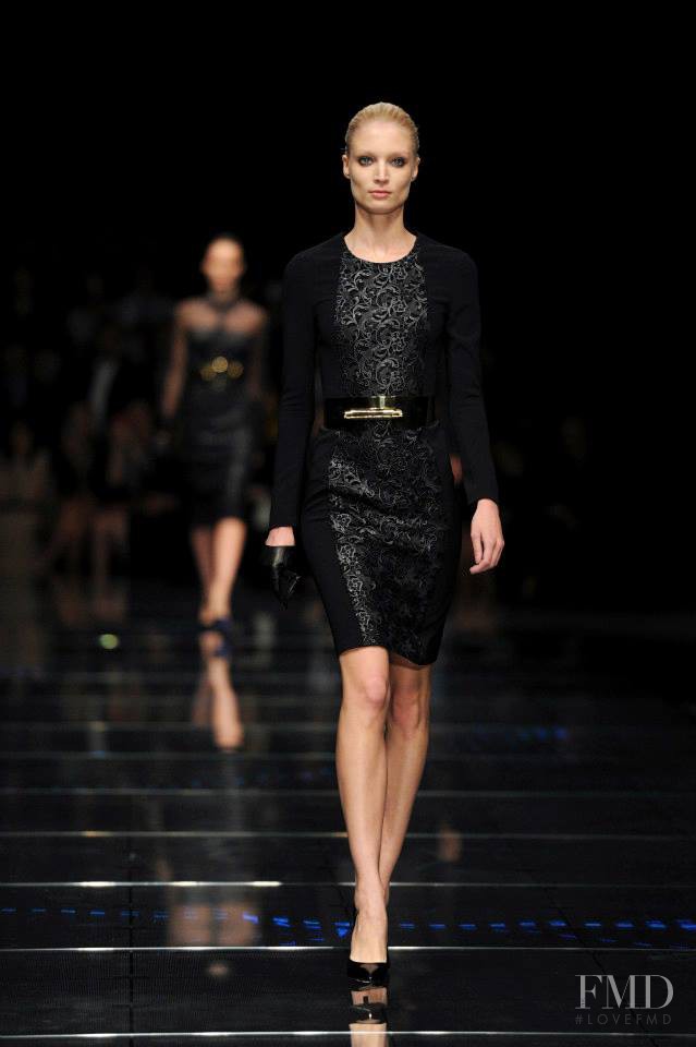 Daria Strokous featured in  the Boss by Hugo Boss fashion show for Autumn/Winter 2013