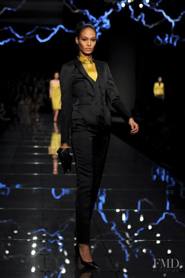 Joan Smalls featured in  the Boss by Hugo Boss fashion show for Autumn/Winter 2013