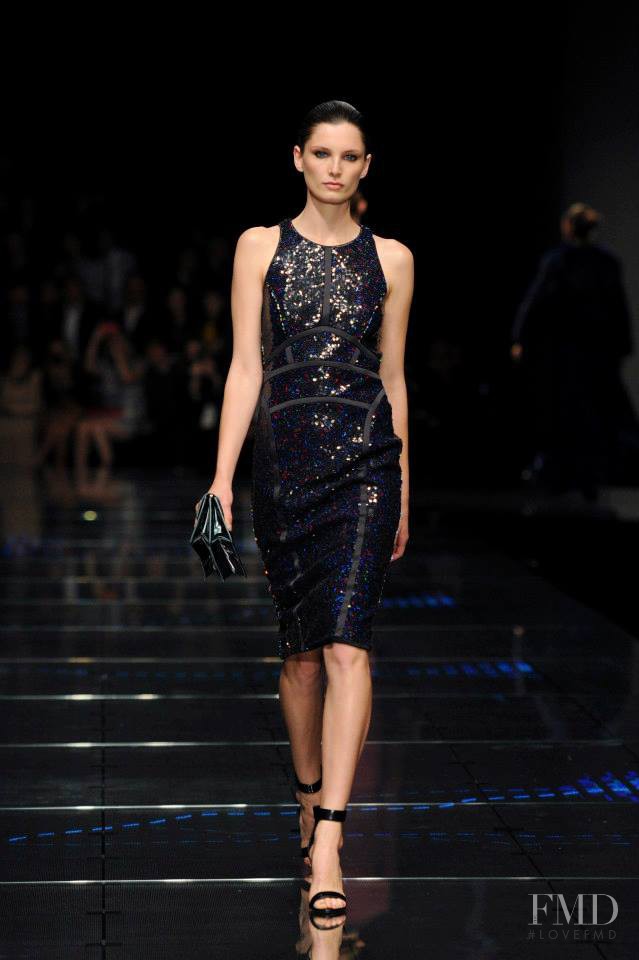 Ava Smith featured in  the Boss by Hugo Boss fashion show for Autumn/Winter 2013