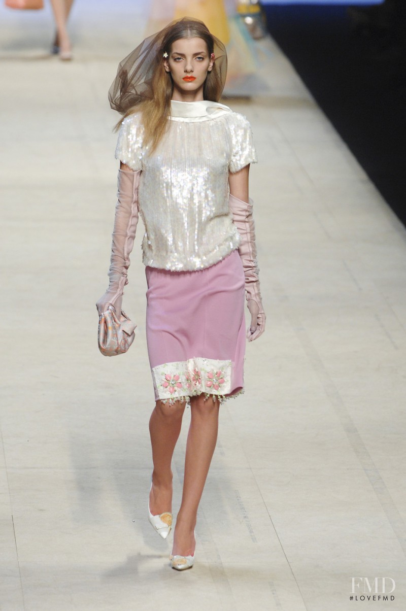 Denisa Dvorakova featured in  the Louis Vuitton fashion show for Spring/Summer 2008