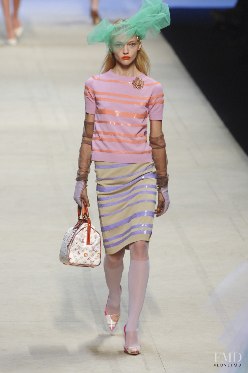 Sasha Pivovarova featured in  the Louis Vuitton fashion show for Spring/Summer 2008