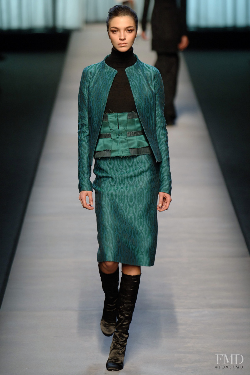 Mariacarla Boscono featured in  the Rochas fashion show for Autumn/Winter 2005