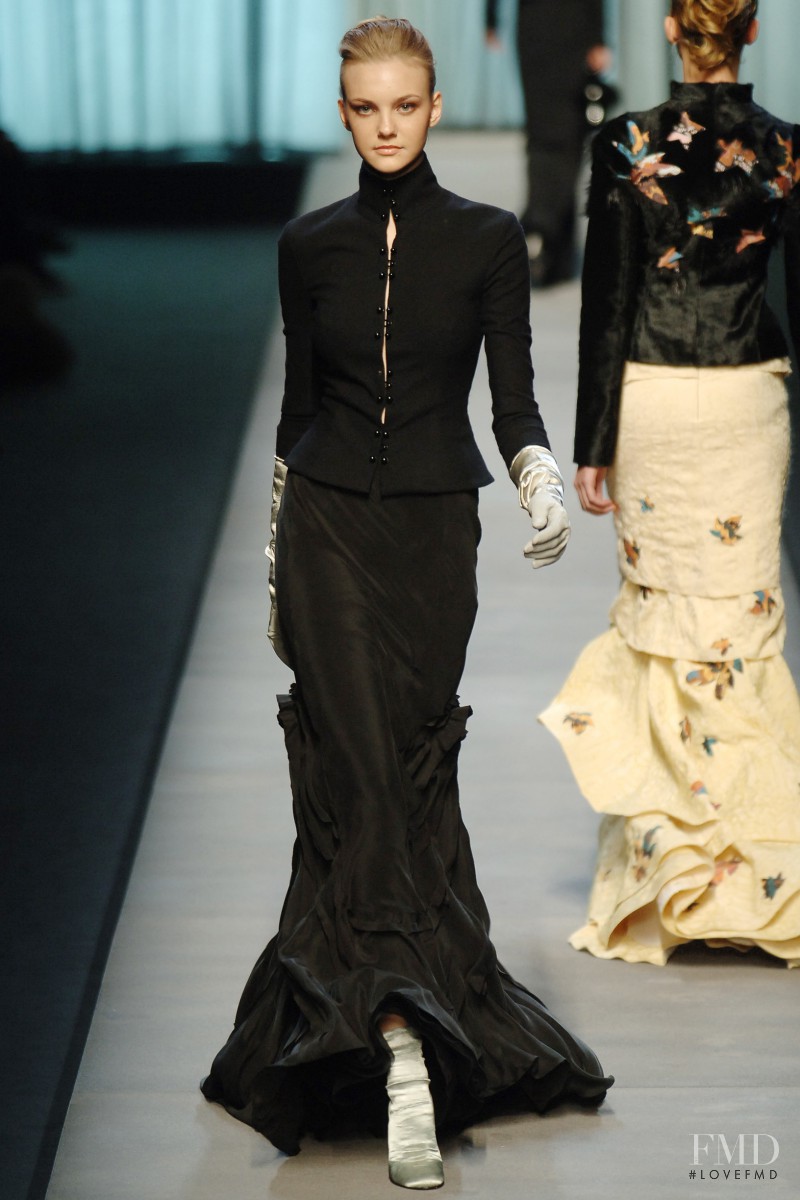 Caroline Trentini featured in  the Rochas fashion show for Autumn/Winter 2005