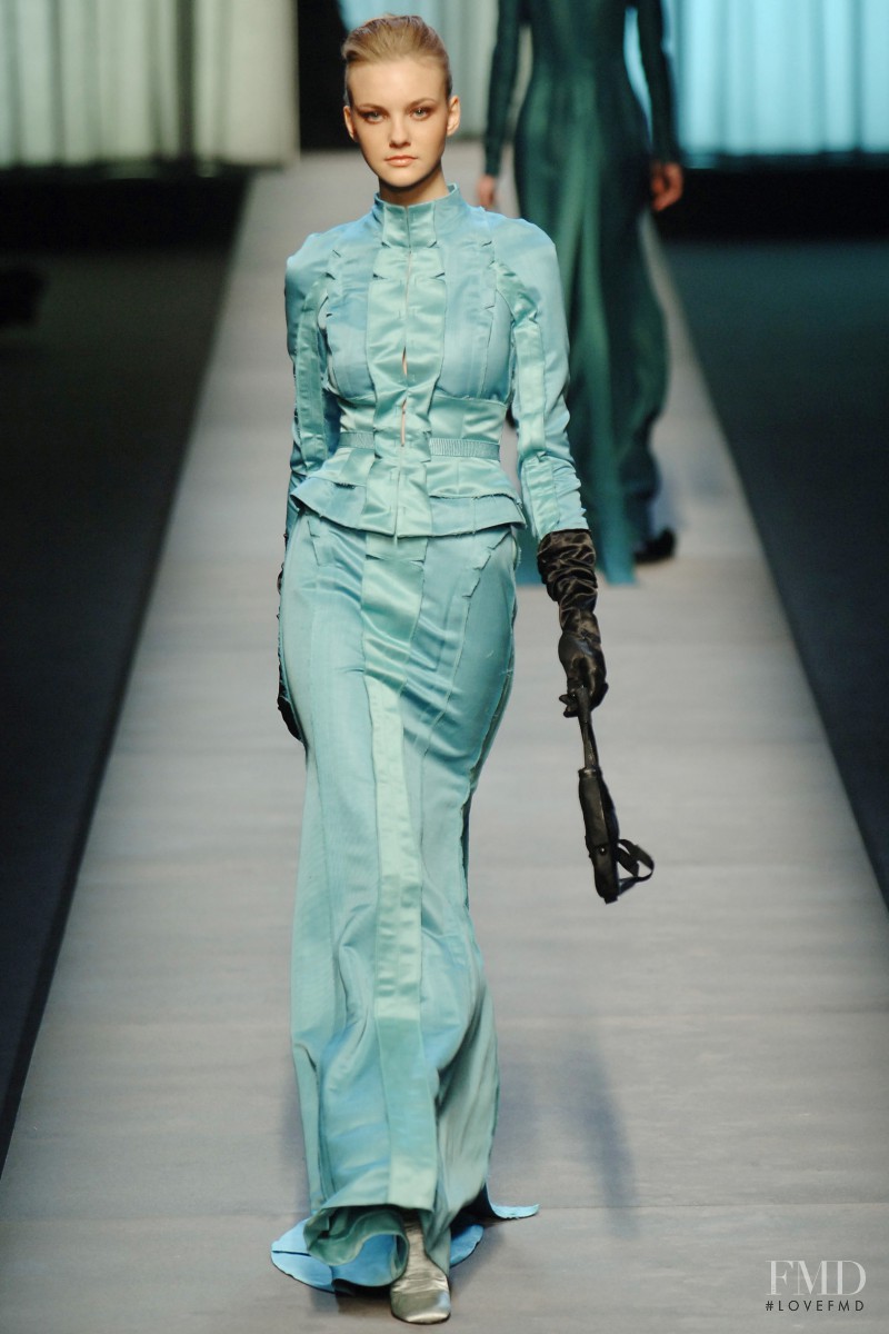 Caroline Trentini featured in  the Rochas fashion show for Autumn/Winter 2005