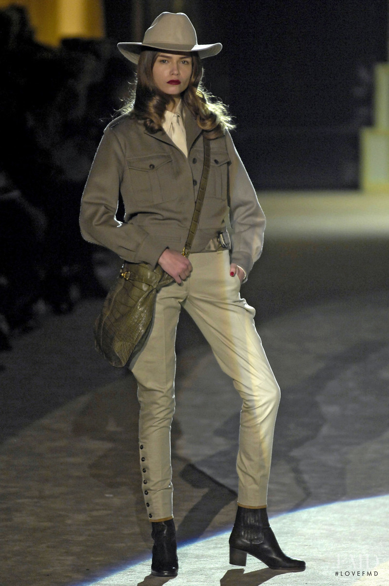 Natasha Poly featured in  the Roberto Cavalli fashion show for Autumn/Winter 2007