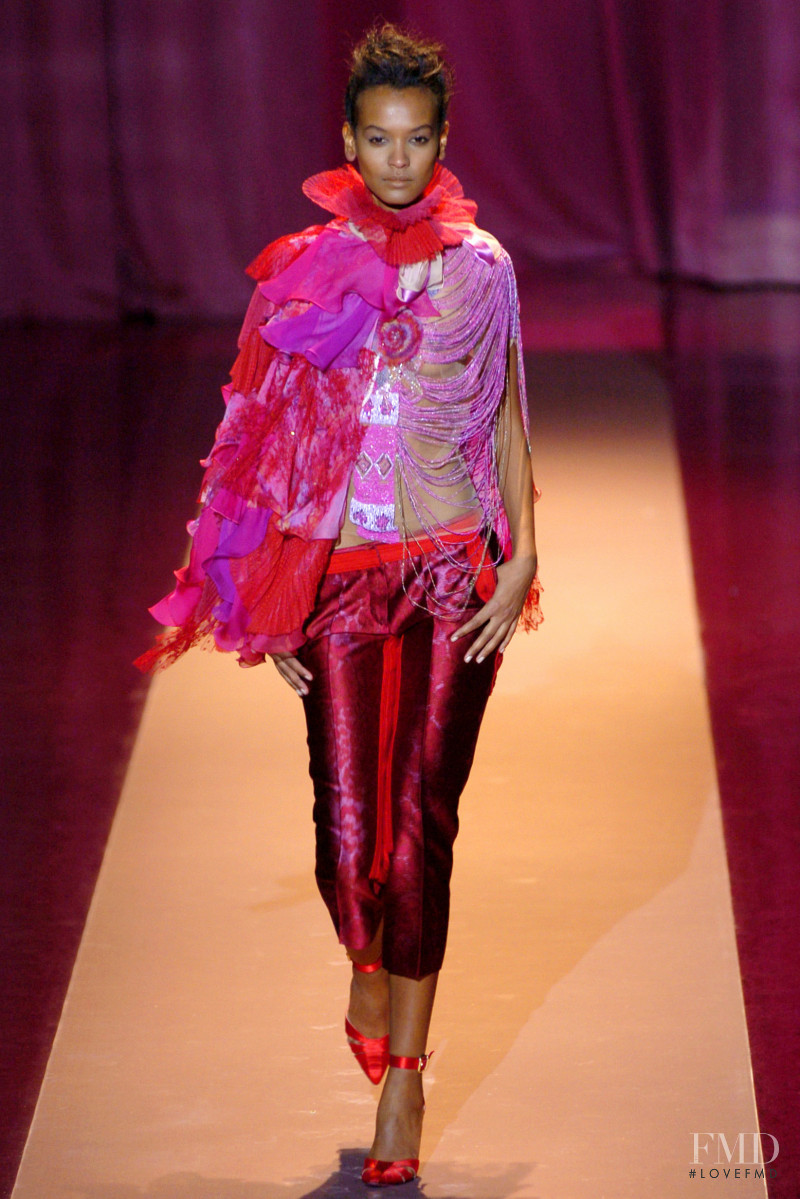 Liya Kebede featured in  the Emanuel Ungaro fashion show for Autumn/Winter 2004