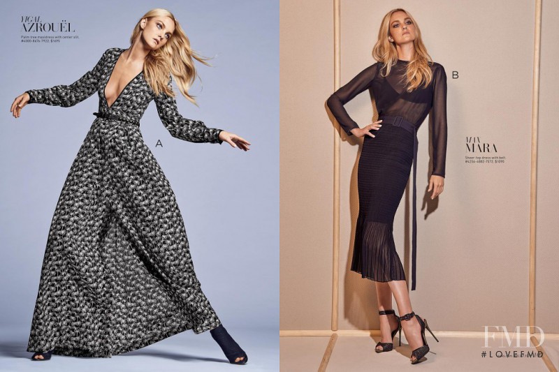 Caroline Trentini featured in  the Saks Fifth Avenue catalogue for Summer 2015