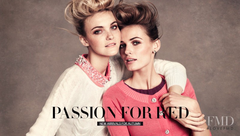 Caroline Trentini featured in  the H&M catalogue for Autumn/Winter 2012