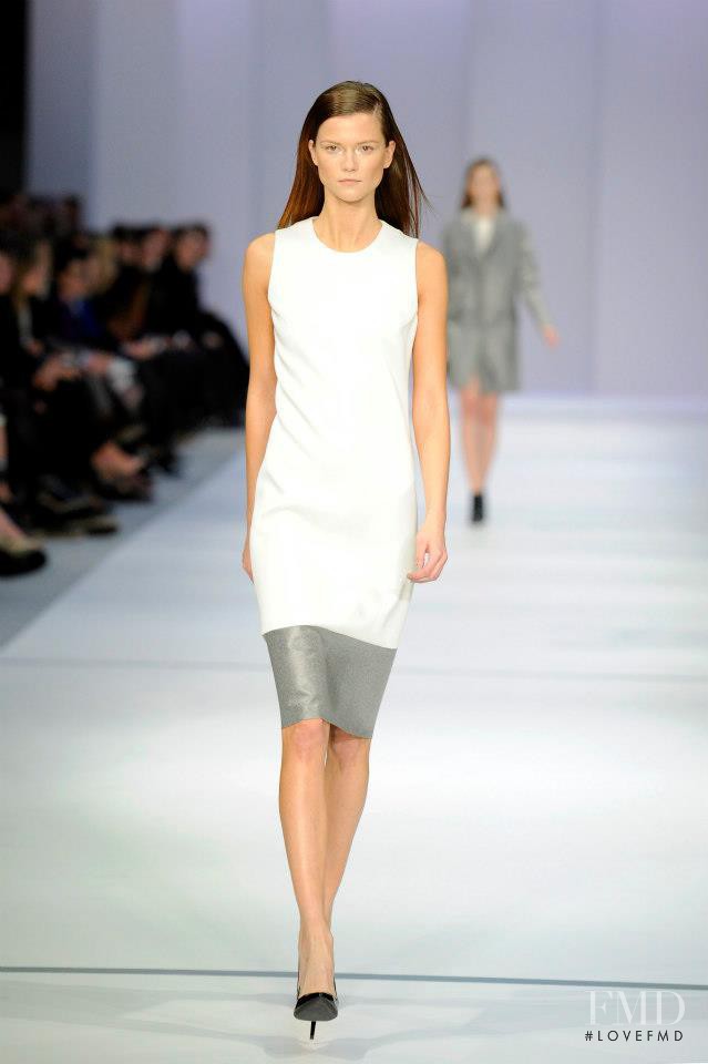 Kasia Struss featured in  the HUGO fashion show for Autumn/Winter 2013