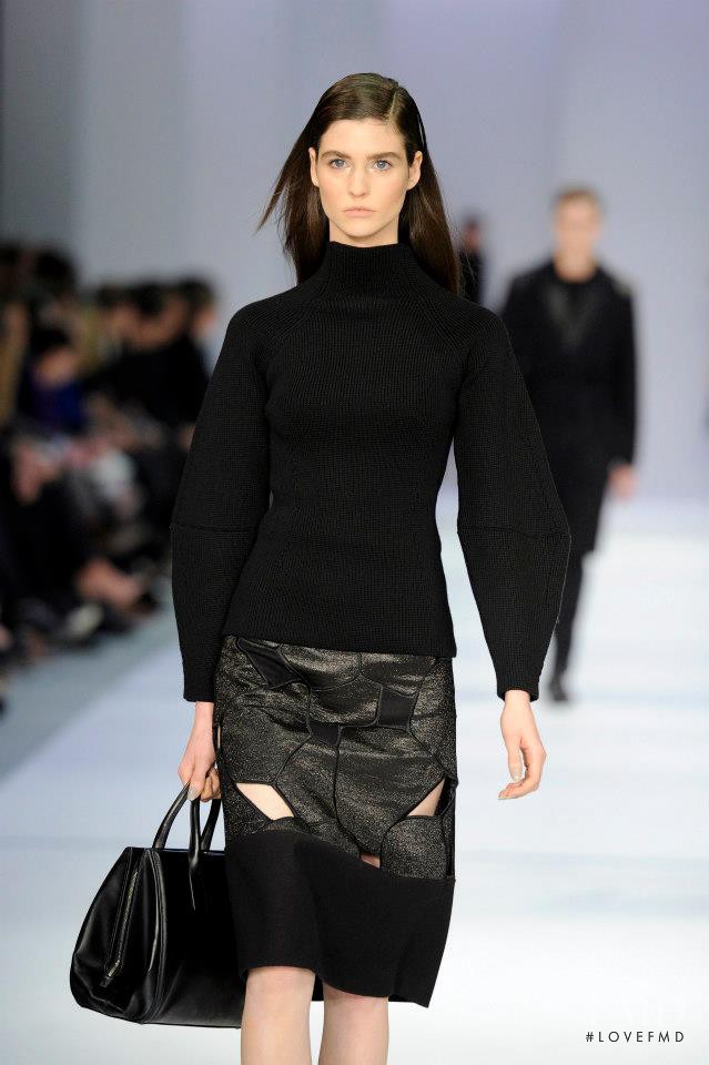 Manon Leloup featured in  the HUGO fashion show for Autumn/Winter 2013