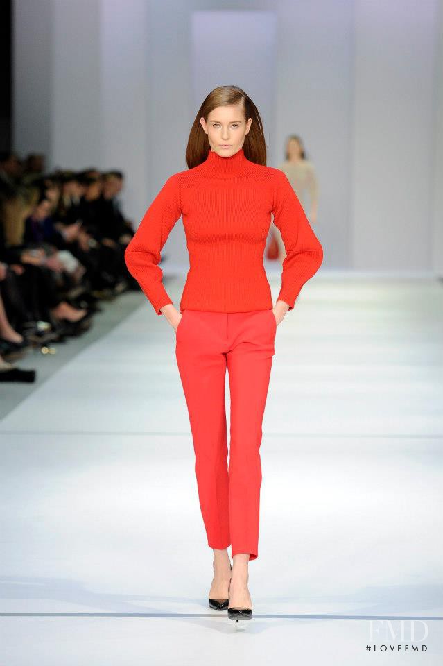 Nadja Bender featured in  the HUGO fashion show for Autumn/Winter 2013