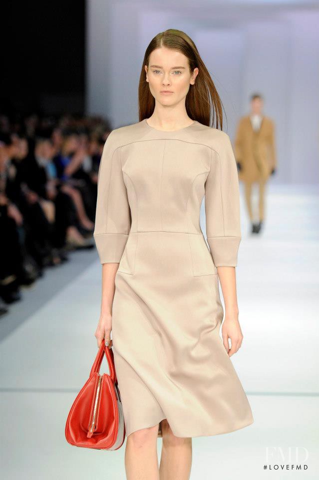 Monika Jagaciak featured in  the HUGO fashion show for Autumn/Winter 2013