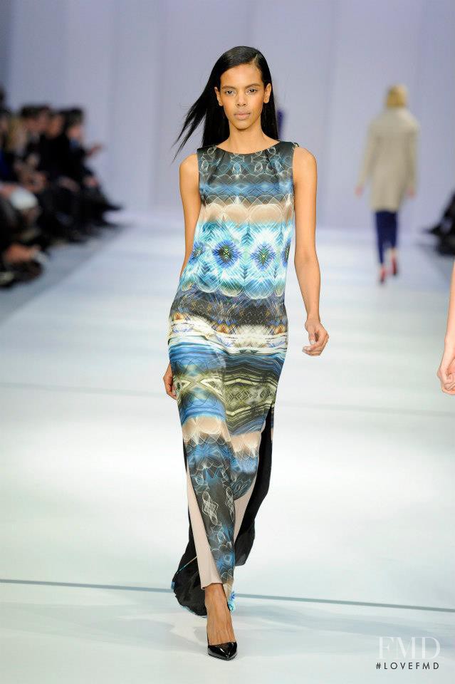 Grace Mahary featured in  the HUGO fashion show for Autumn/Winter 2013