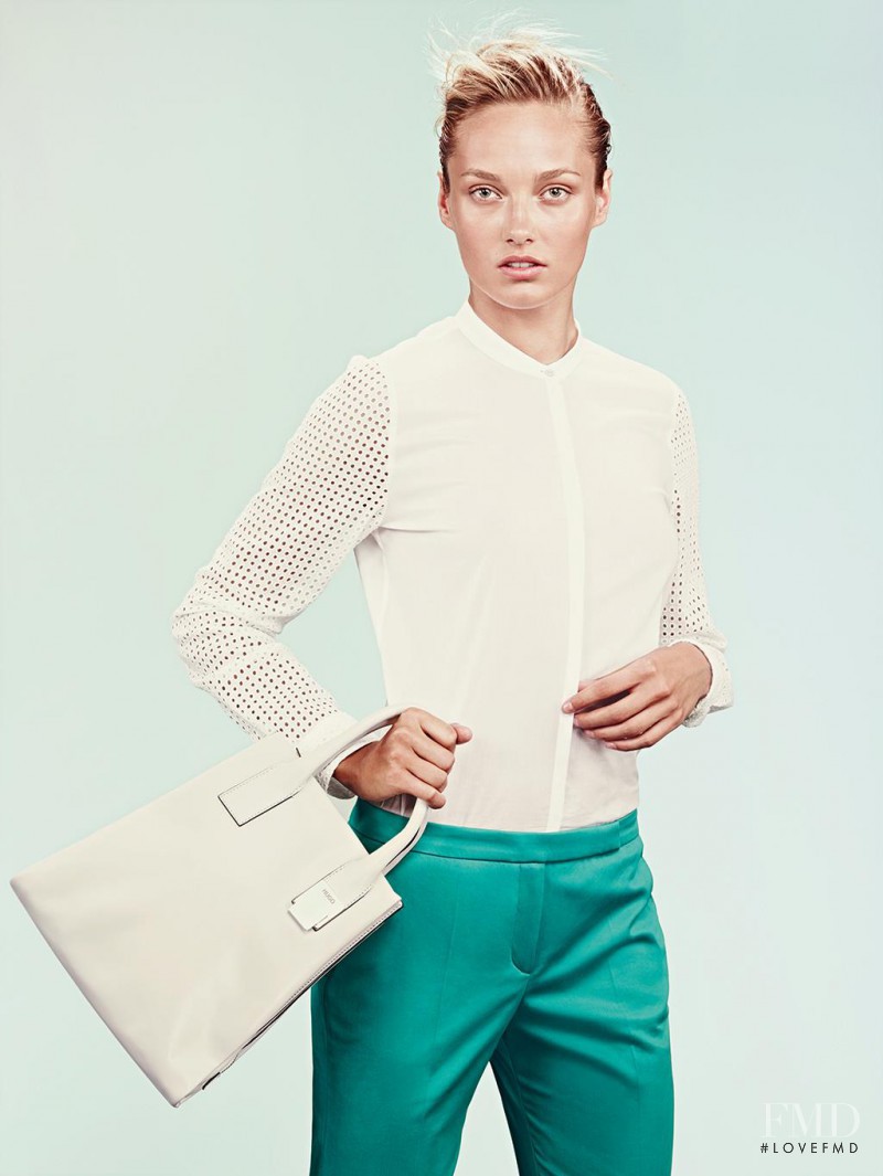 Karmen Pedaru featured in  the HUGO advertisement for Spring/Summer 2013