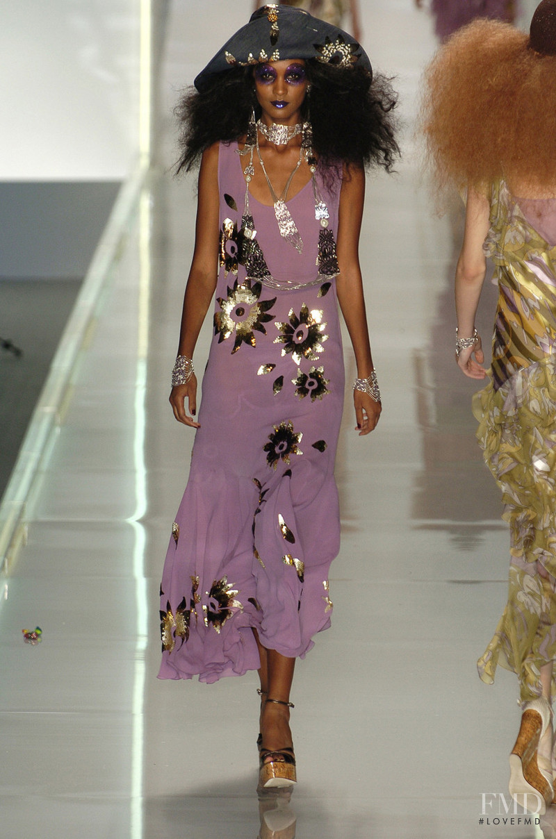 Liya Kebede featured in  the Christian Dior fashion show for Spring/Summer 2005