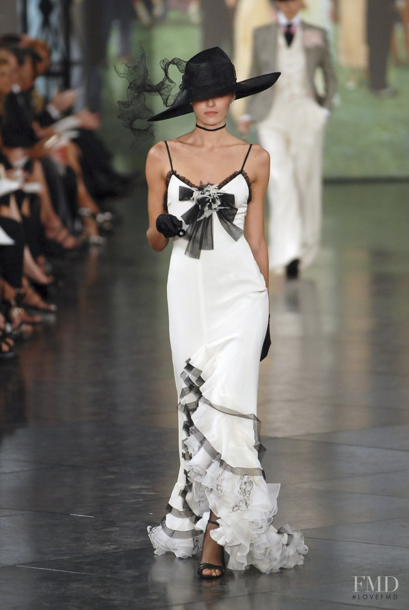 Valentina Zelyaeva featured in  the Ralph Lauren Collection fashion show for Spring/Summer 2008