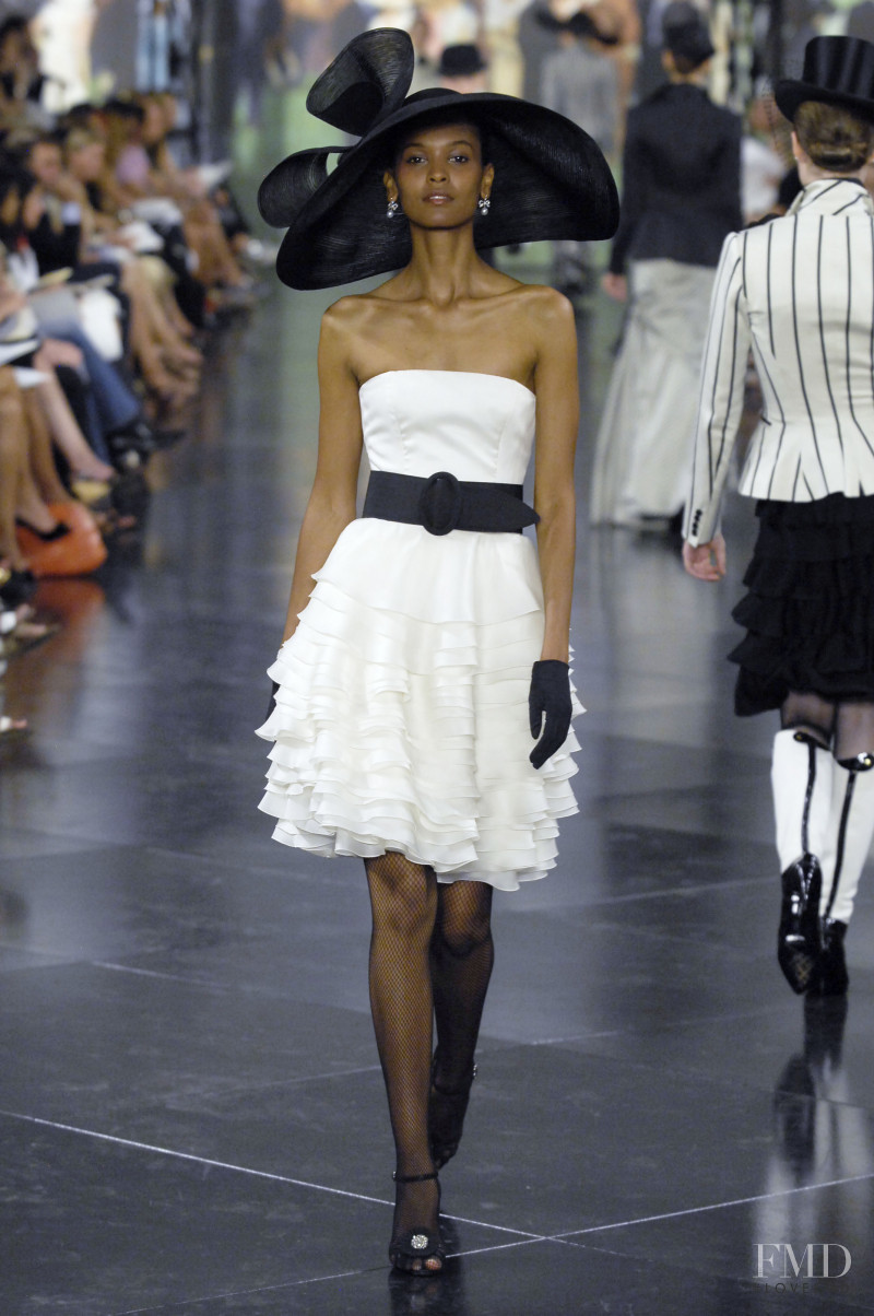 Liya Kebede featured in  the Ralph Lauren Collection fashion show for Spring/Summer 2008