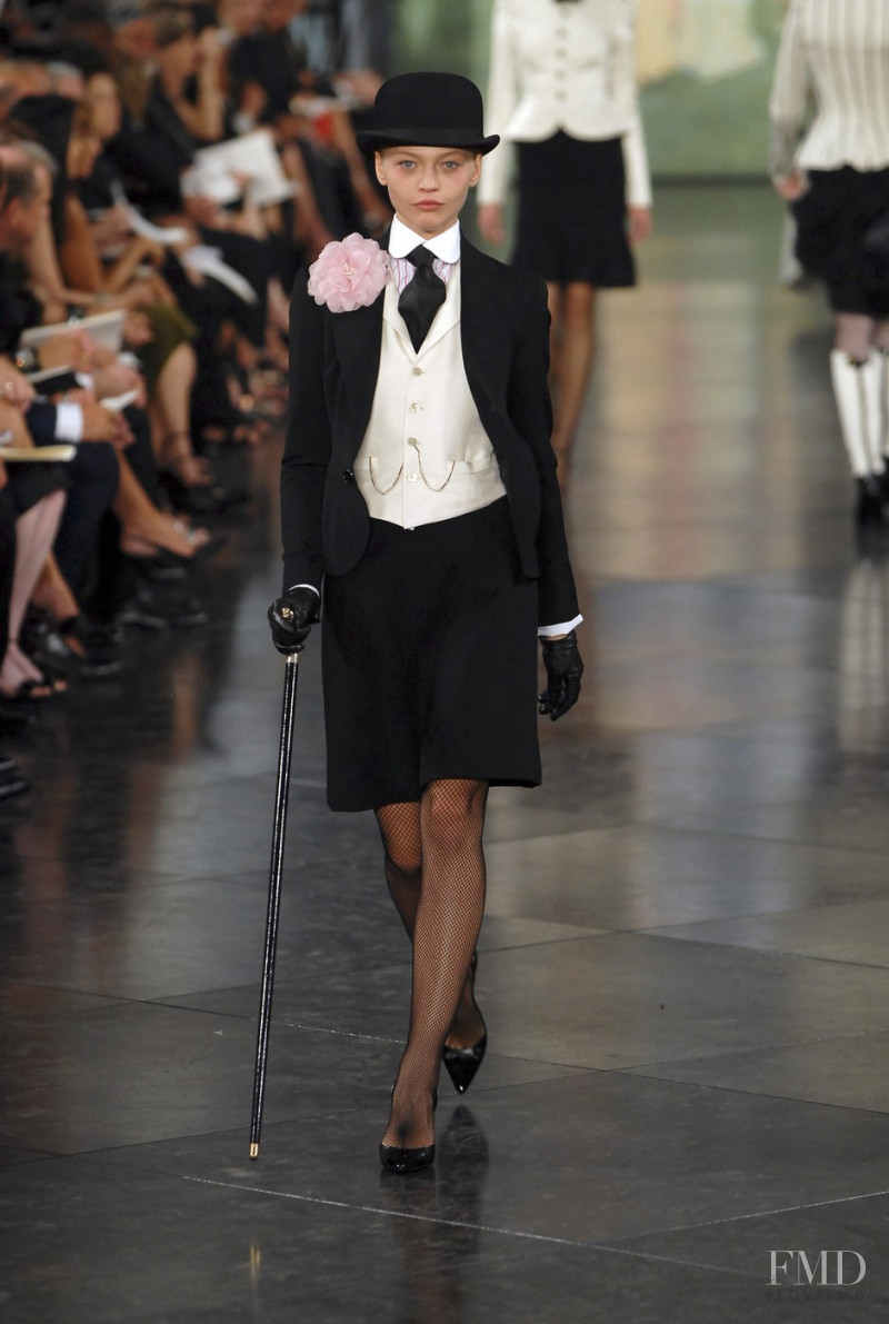 Sasha Pivovarova featured in  the Ralph Lauren Collection fashion show for Spring/Summer 2008