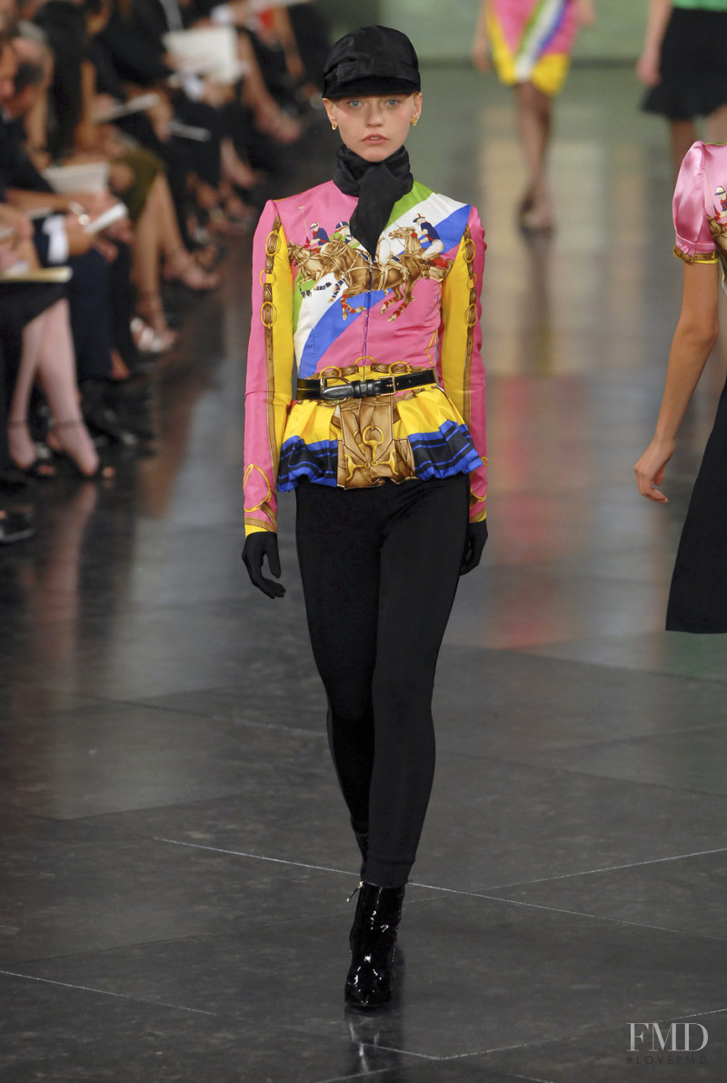 Sasha Pivovarova featured in  the Ralph Lauren Collection fashion show for Spring/Summer 2008