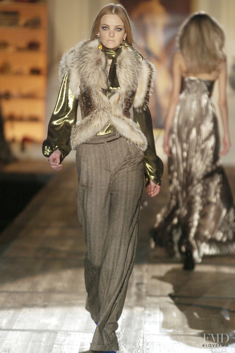 Caroline Trentini featured in  the Roberto Cavalli fashion show for Autumn/Winter 2005