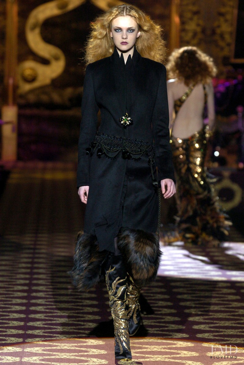 Caroline Trentini featured in  the Roberto Cavalli fashion show for Autumn/Winter 2004