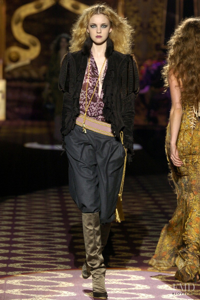 Caroline Trentini featured in  the Roberto Cavalli fashion show for Autumn/Winter 2004