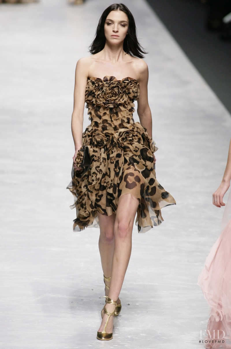 Mariacarla Boscono featured in  the Blumarine fashion show for Autumn/Winter 2008