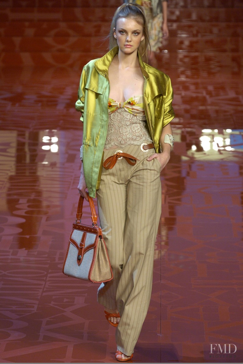 Caroline Trentini featured in  the Valentino fashion show for Spring/Summer 2005