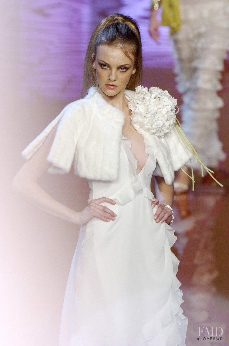 Caroline Trentini featured in  the Valentino fashion show for Spring/Summer 2005