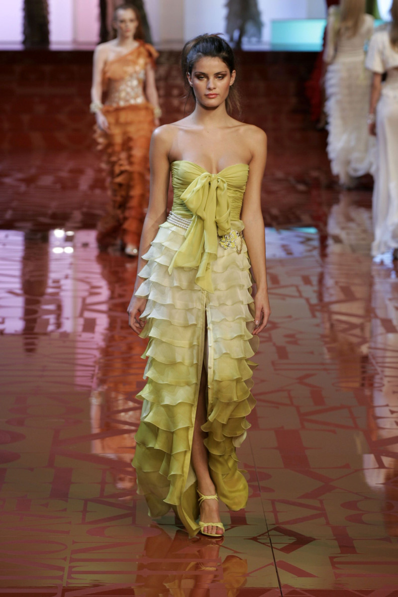 Isabeli Fontana featured in  the Valentino fashion show for Spring/Summer 2005