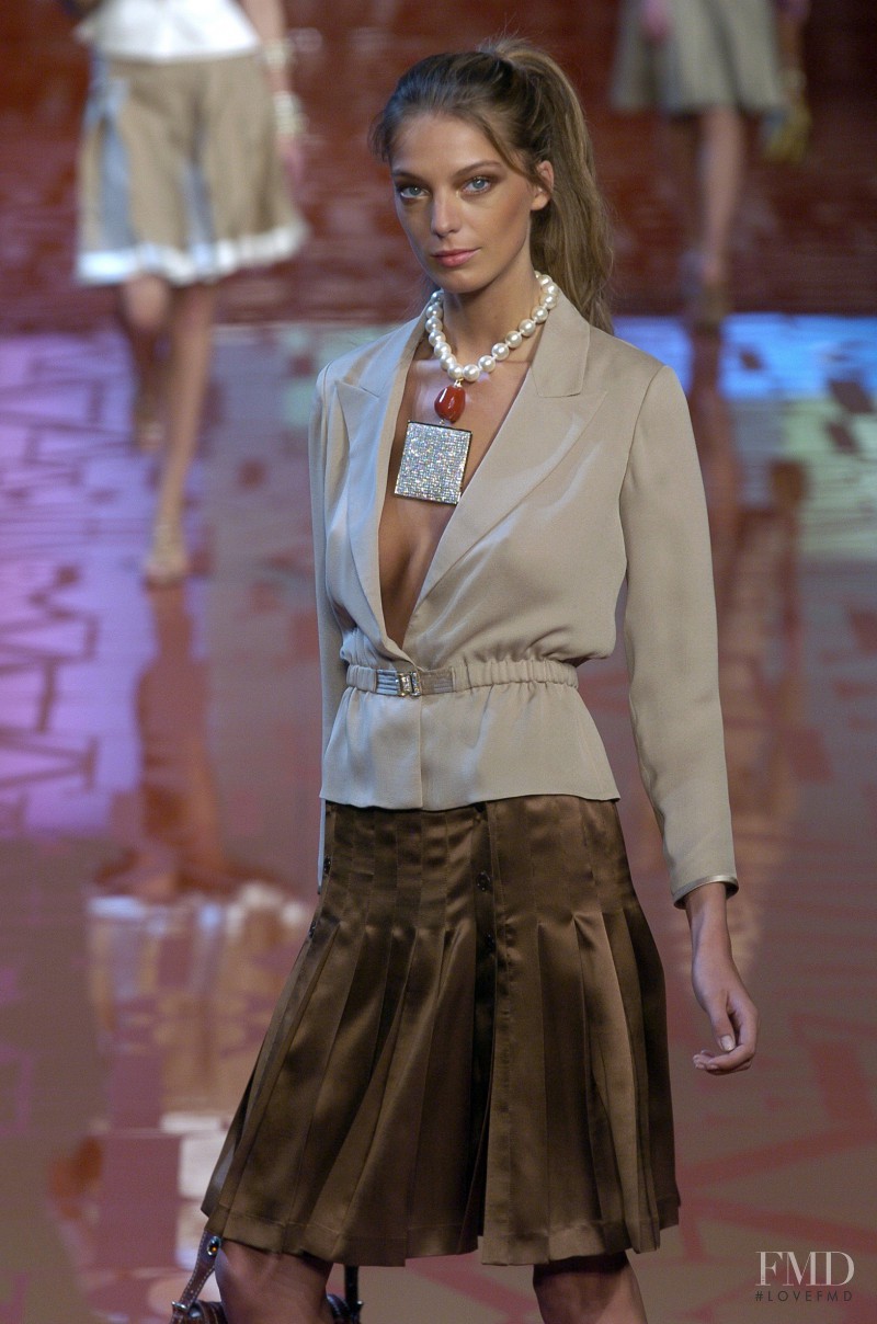 Daria Werbowy featured in  the Valentino fashion show for Spring/Summer 2005