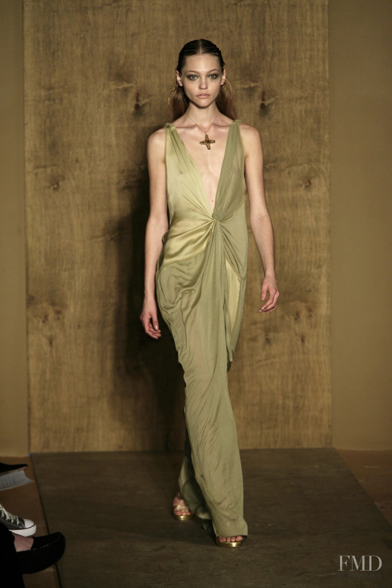 Sasha Pivovarova featured in  the Donna Karan New York fashion show for Spring/Summer 2007
