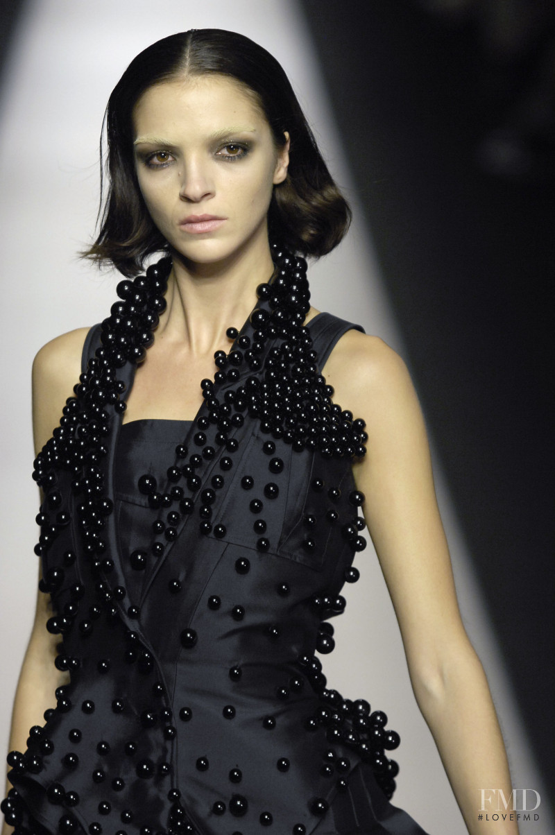 Mariacarla Boscono featured in  the Givenchy fashion show for Spring/Summer 2008