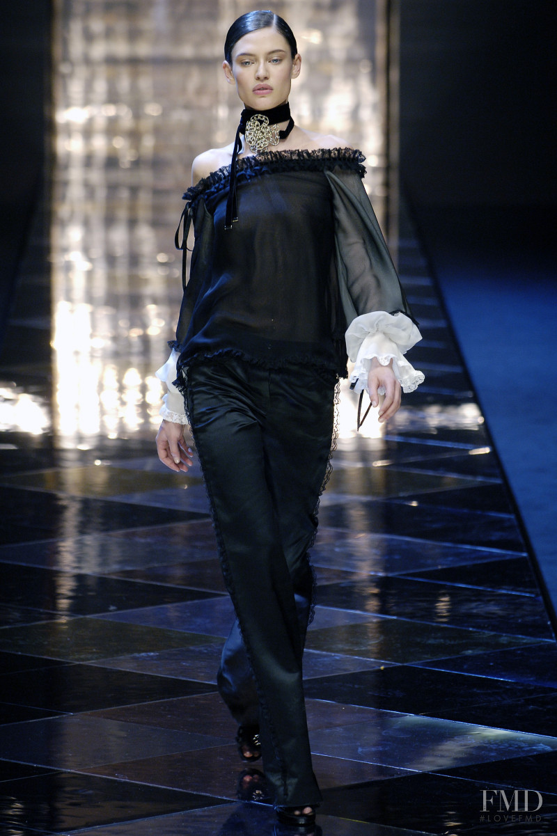 Bianca Balti featured in  the Valentino fashion show for Autumn/Winter 2005