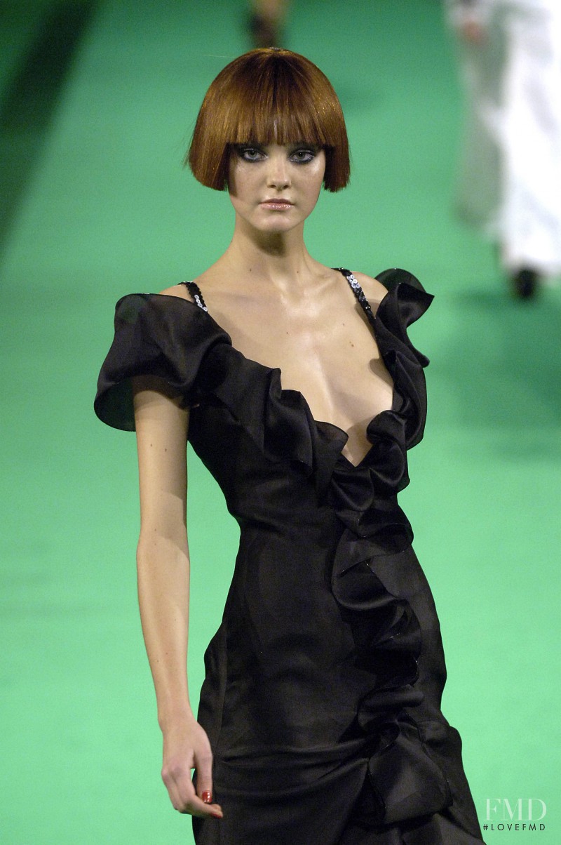 Caroline Trentini featured in  the Christian Lacroix fashion show for Spring/Summer 2007