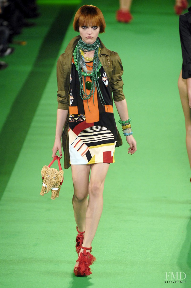 Sasha Pivovarova featured in  the Christian Lacroix fashion show for Spring/Summer 2007