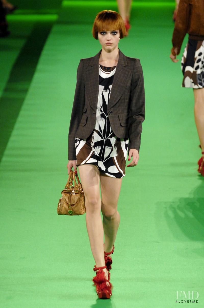 Sasha Pivovarova featured in  the Christian Lacroix fashion show for Spring/Summer 2007