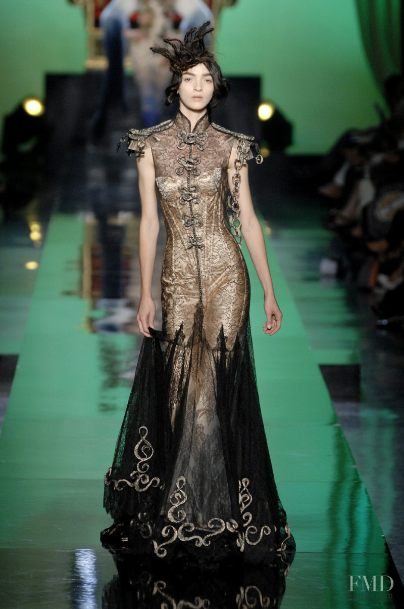 Mariacarla Boscono featured in  the Jean Paul Gaultier Haute Couture fashion show for Autumn/Winter 2007