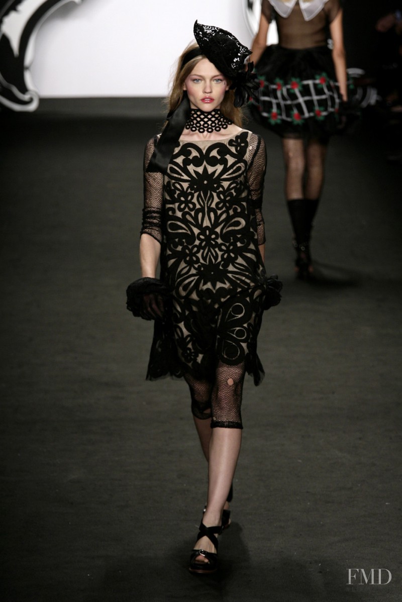 Sasha Pivovarova featured in  the Anna Sui fashion show for Spring/Summer 2007