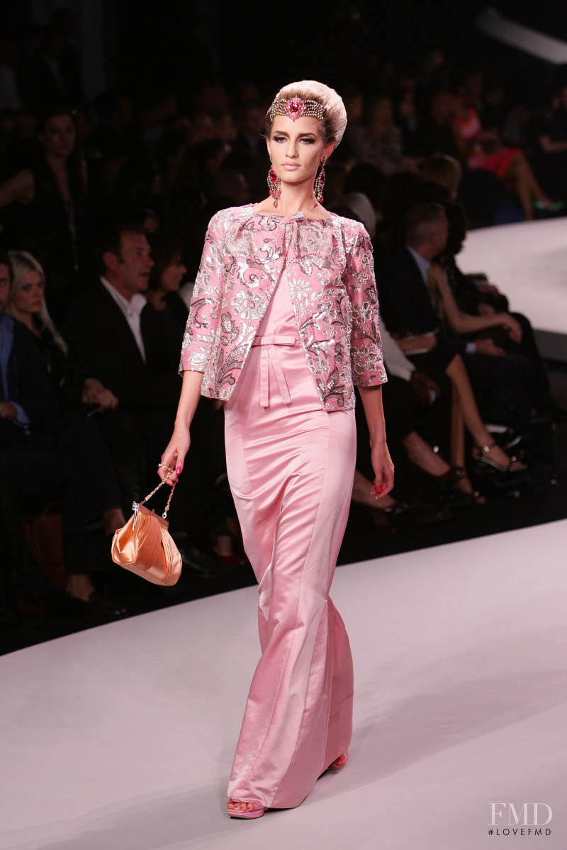 Linda Vojtova featured in  the Christian Dior fashion show for Cruise 2008