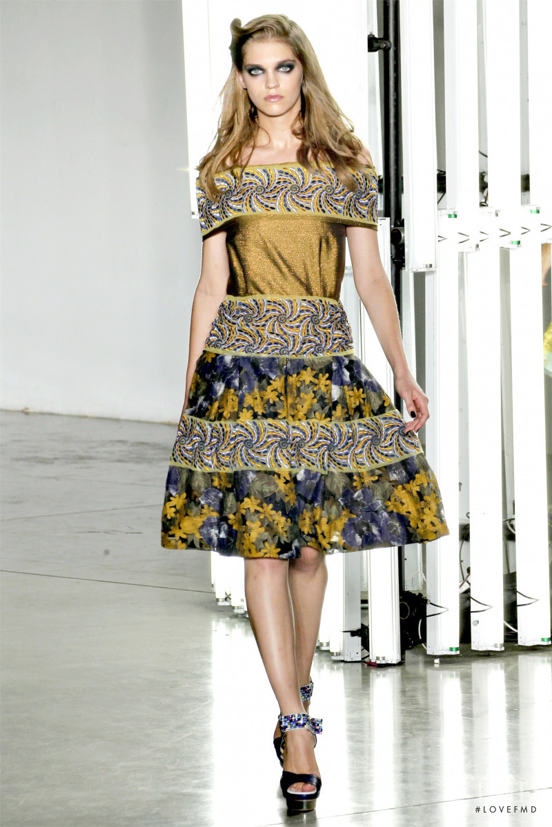 Samantha Gradoville featured in  the Rodarte fashion show for Spring/Summer 2012