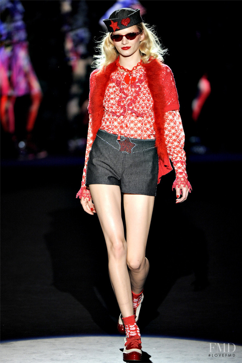 Daria Strokous featured in  the Anna Sui fashion show for Spring/Summer 2012
