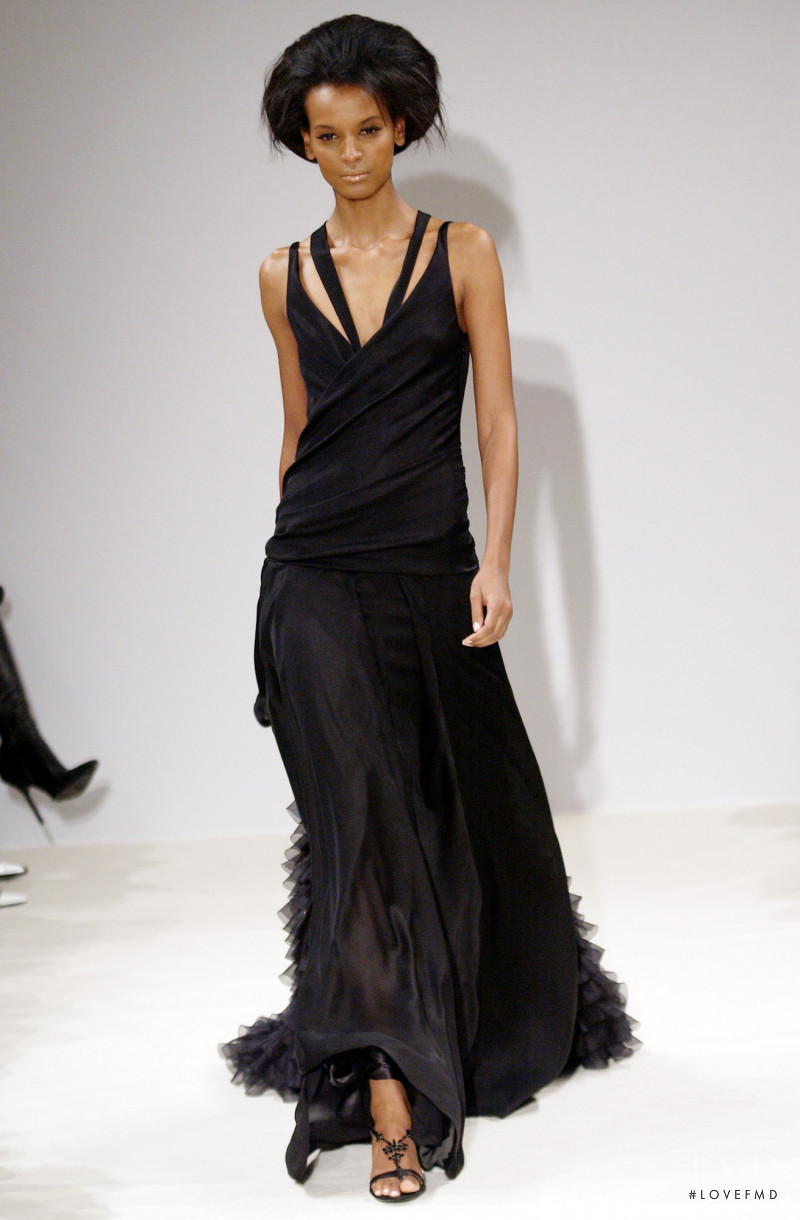 Liya Kebede featured in  the Givenchy Haute Couture fashion show for Spring/Summer 2004