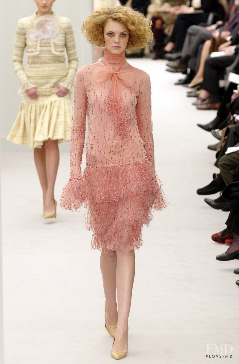 Caroline Trentini featured in  the Chanel Haute Couture fashion show for Spring/Summer 2004