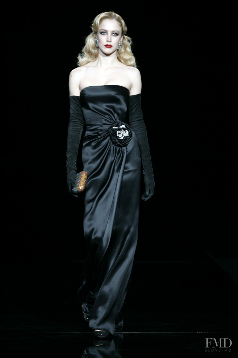 Raquel Zimmermann featured in  the Valentino Couture fashion show for Spring/Summer 2005