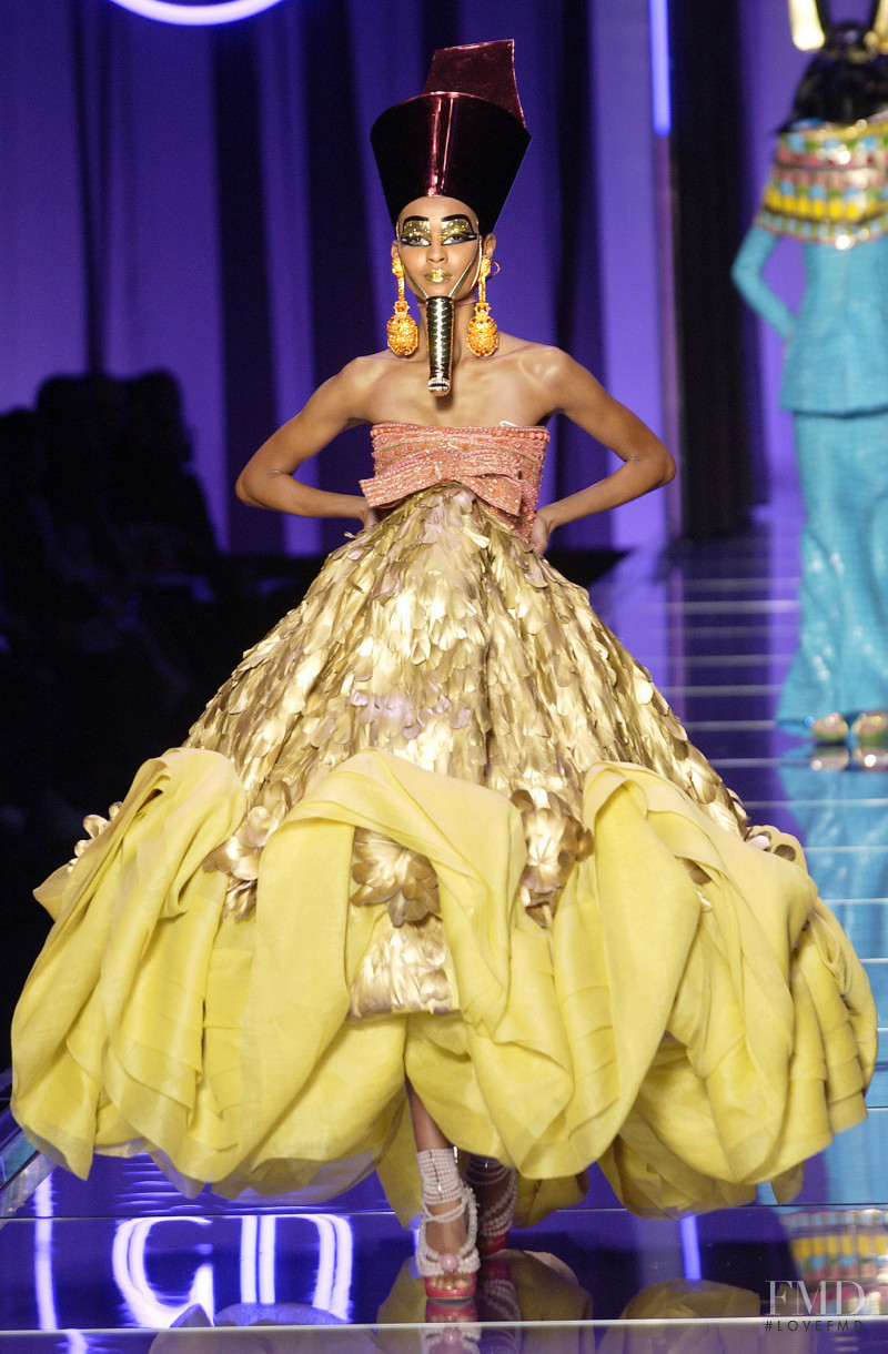 Liya Kebede featured in  the Christian Dior Haute Couture fashion show for Spring/Summer 2004