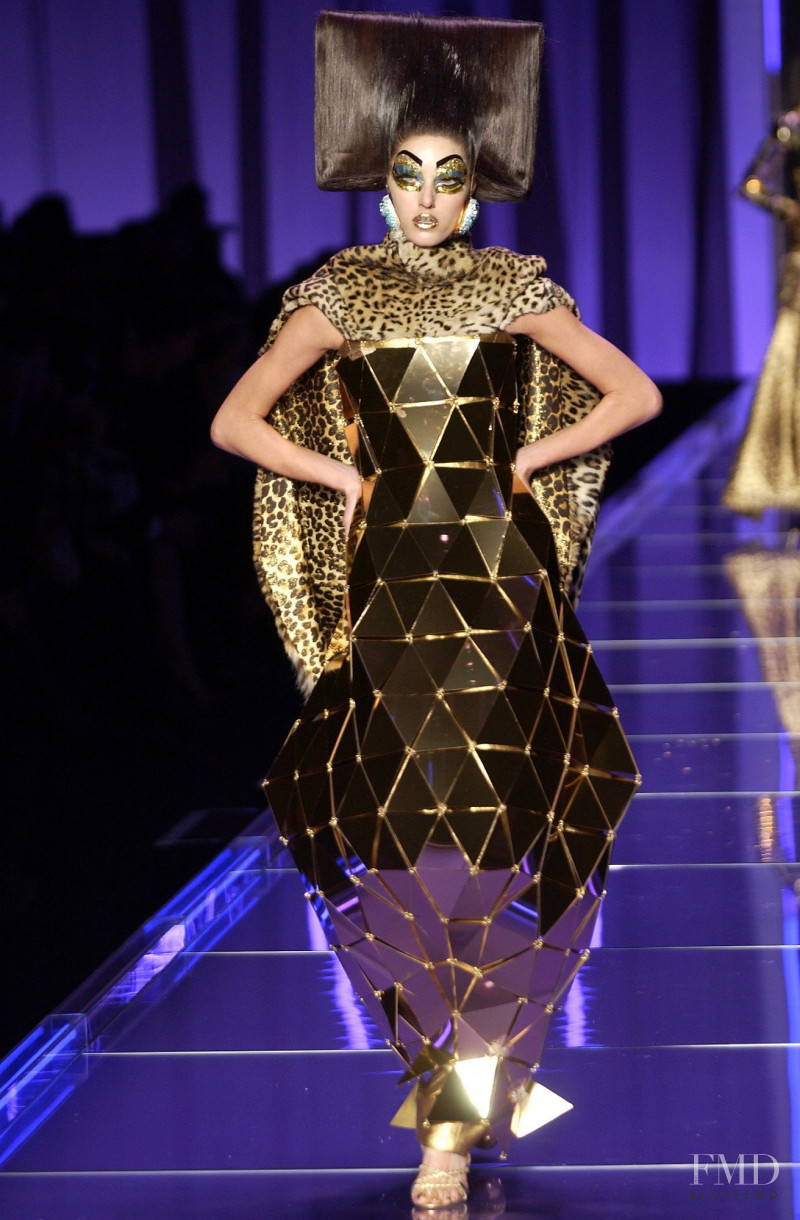 Nadejda Savcova featured in  the Christian Dior Haute Couture fashion show for Spring/Summer 2004