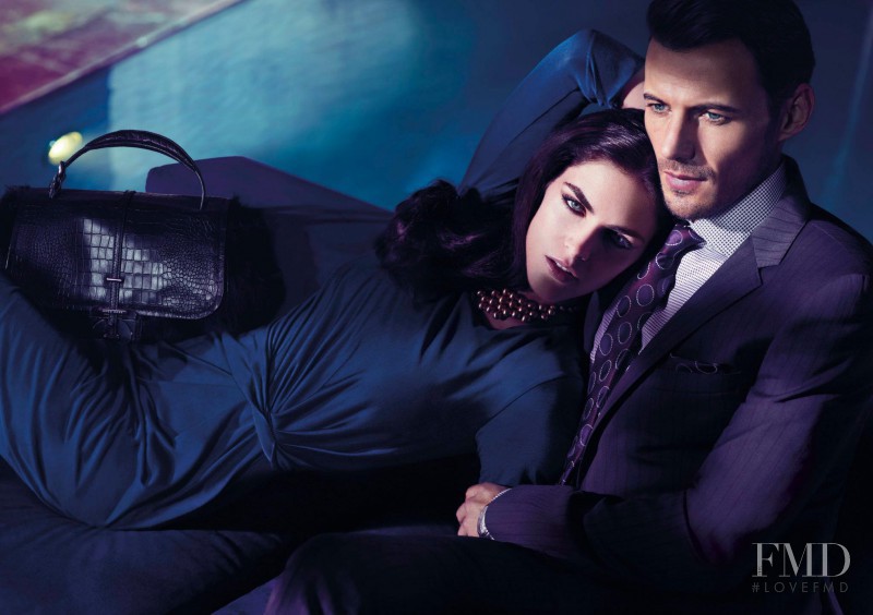 Hilary Rhoda featured in  the BOSS Black advertisement for Autumn/Winter 2012