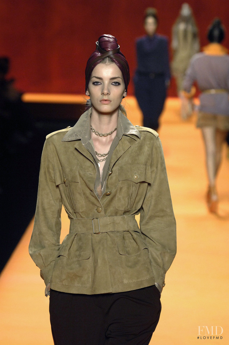 Denisa Dvorakova featured in  the Hermès fashion show for Spring/Summer 2008